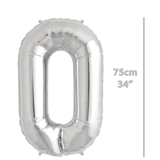 Folyo Harf O Gümüş Balon 34 İnç