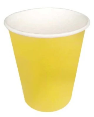 Sarı Pastel Renk Bardak ( 25 Ad )