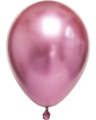 6 İnc Pembe Krom Balon 100 lü