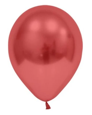 6 İnc Krom Balon Kırmızı 50 li