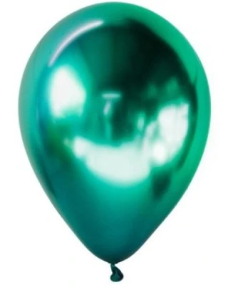12 İnc Yeşil Krom Balon 50 li