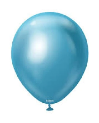 12 INC MİRROR BLUE BALON 50Lİ
