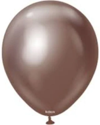 12 INC MİRROR CHOCOLATE BALON 50Lİ