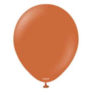 18 INC RETRO RUST ORANGE BALON 25Lİ