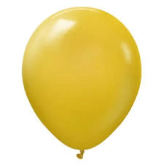 18 INC RETRO MUSTARD BALON 25Lİ